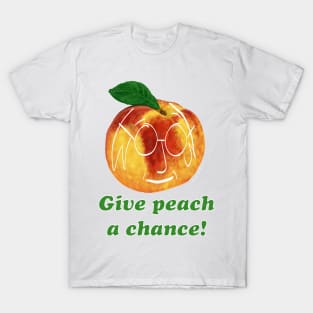 Happy Hippy Hipster Peach T-Shirt